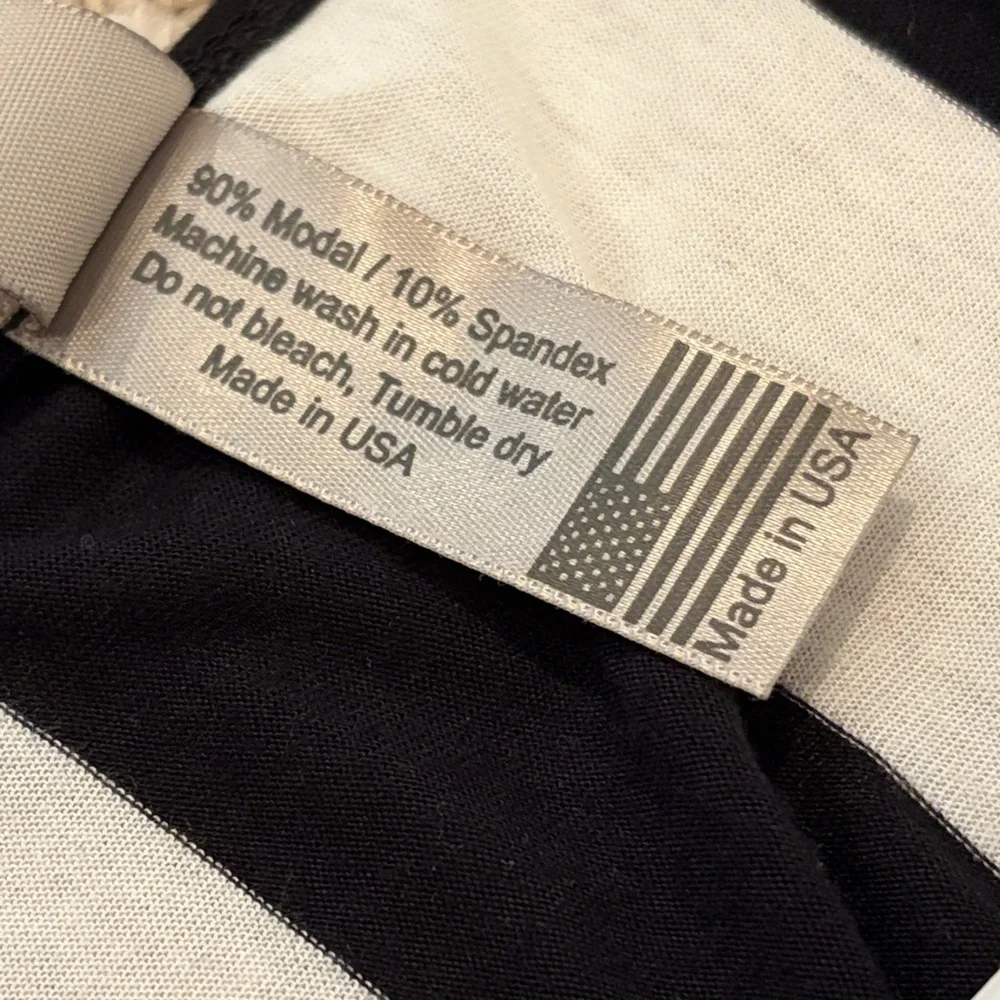 Go Couture Black & White Stripe Maxi Dress | Size L | Flowy & Flattering - Picture 3 of 3